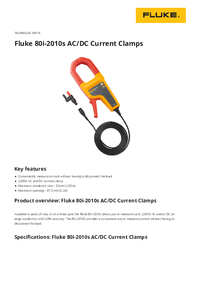 Thumbnail of document Data Sheet - 80i-2010S AC/DC Current Clamps